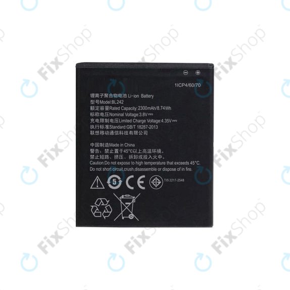 Μπαταρία για Lenovo A6000, Vibe C A2020, BL242, 2300mAh