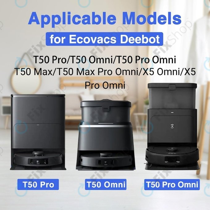 Πανί σφουγγαρίστρας, 2 τεμ. για Ecovacs Deebot T50 Omni, T50 Pro Omni, T50 Max, T50 Max Pro Omni, T30c, T30c Omni, X5 Omni, X5 Pro Omni