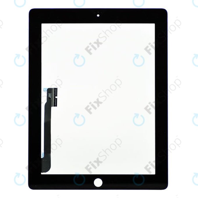 Οθόνη αφής για iPad 3, iPad 4, Μαύρο, Black