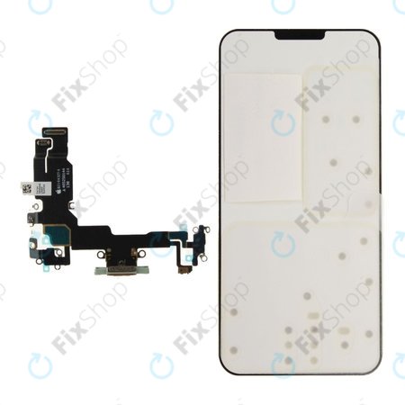 Επαφές Φόρτισης + Καλώδιο Flex για iPhone 15 | Green | 923-09764 | Genuine Apple