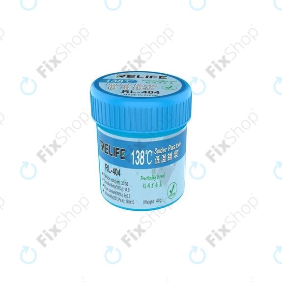 Πάστα Συγκόλλησης Relife RL-404 - 138°C (40g)