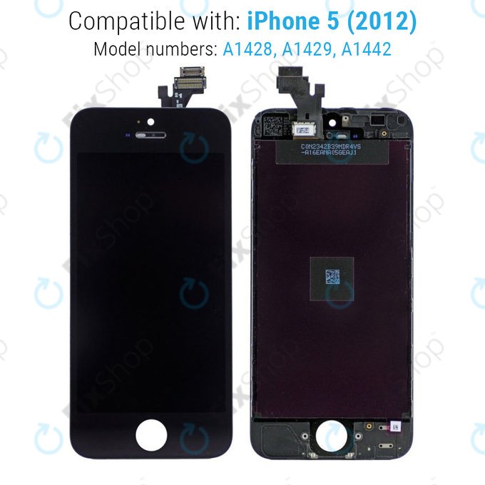 LCD Display Assembly για iPhone 5 | Μαύρο, Black | Aftermarket