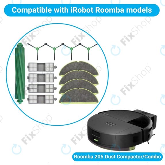 Ολοκληρωμένο Σετ για iRobot Roomba 205 Dust Compactor | DustCompactor Combo
