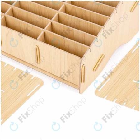 Universal ξύλινη βάση / οργανωτής για τηλέφωνα με 24 θήκες