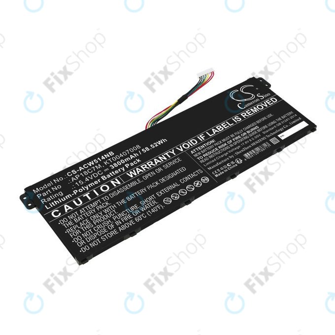 Μπαταρία για Acer ConceptD 3, Spin 5, Swift 3, 5, X, Travelmate Spin P4, 3800mAh, Li-Pol, 15.4V, AP18C7M, HQ