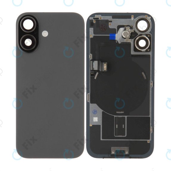 Γυαλί πίσω περιβλήματος για iPhone 17, Black, Pulled A