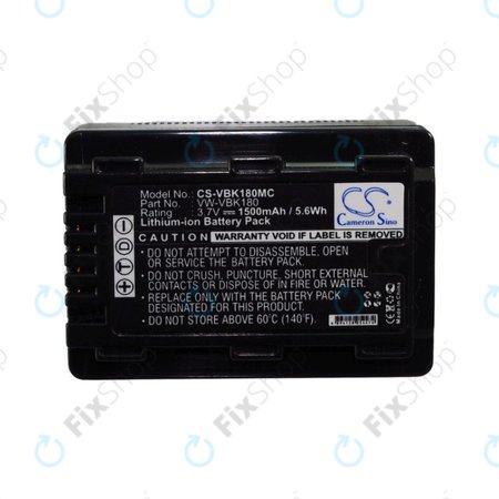 Μπαταρία για Panasonic HDC, HC a SDR, 1500mAh, Li-Ion, 3.7V, VW-VBK180, HQ