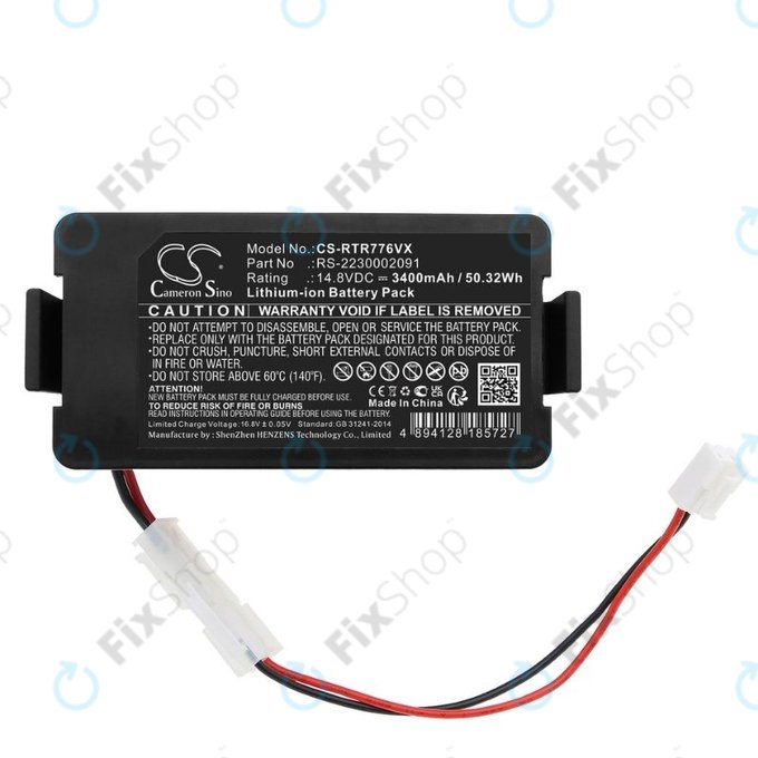 Battery για Rowenta RR7774 | RR7755 | Tefal RG7765 | RS-2230002091 | 14.8V | 3400mAh | HQ