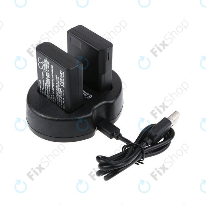 2 baterie z ładowarką doNikon Coolpix P7000, P7700, D3100, D3200, D5100, 1030mAh, Li-Ion, 7.4V, EN-EL14, HQ