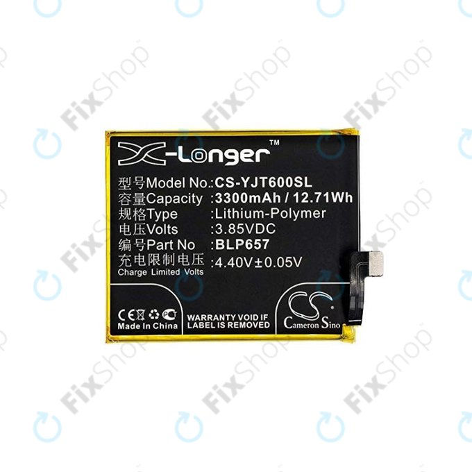 Μπαταρία για OnePlus 6 A6000 A6003, BLP657, 3300mAh, HQ