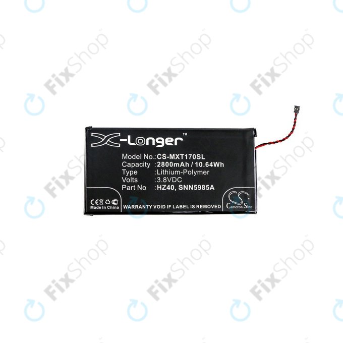 Μπαταρία για Motorola Moto Z2 Play XT1710-09, 2800mAh, Li-Pol, 3.8 V, HZ40, HQ