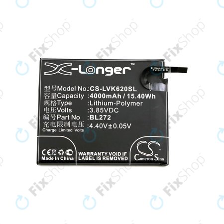 Μπαταρία για Lenovo K6 Power, 4000mAh, Li-Pol, 3.85V, BL272, HQ