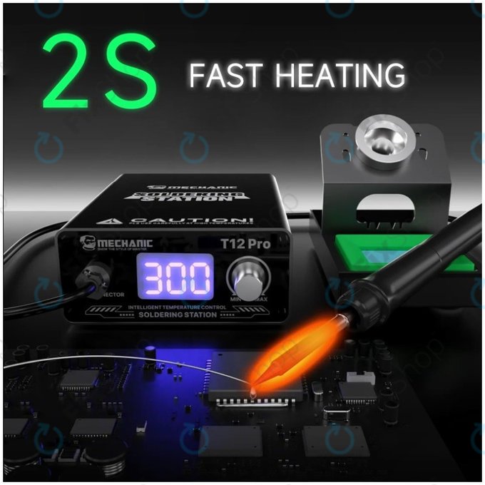 Ψηφιακός Σταθμός Συγκόλλησης (Black) για Mechanic T12 Pro