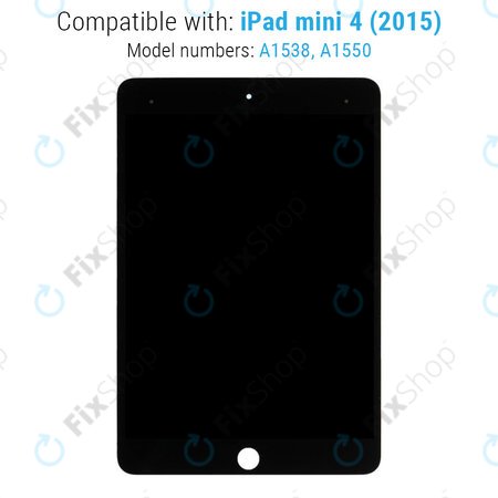 Οθόνη με οθόνη αφής για iPad Mini 4, Μαύρο, Black, Aftermarket