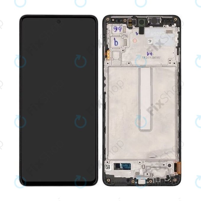 Συγκρότημα οθόνης για Samsung M52 5G, M526B, GH82-27091A, GH82-27094A, Μαύρο, Black, Service Pack