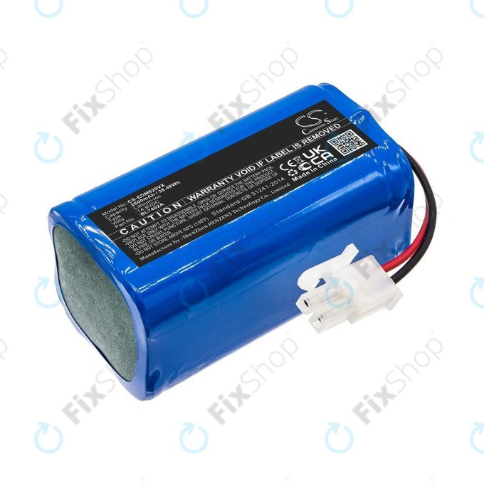 Μπαταρία για Ecovacs Deebot M82, Tesla RoboStar T50, T60, T80 Pro, 2600mAh, Li-Ion, 14.8V, BL7402A, HQ