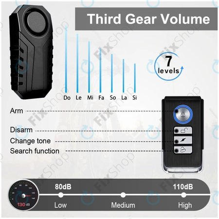 Wireless Theft Alarm with Remote control