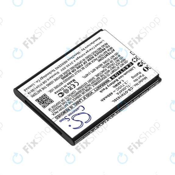 Μπαταρία για Alcatel OneTouch 1013, 1035D, 1046D, 400mAh, Li-Ion, 3.7V, TLi004FA, HQ