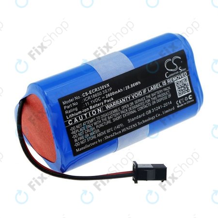 Μπαταρία για Ecovacs CEN330, CR-series, ICR18650 3S1P, 11.1V, 2600mAh, HQ