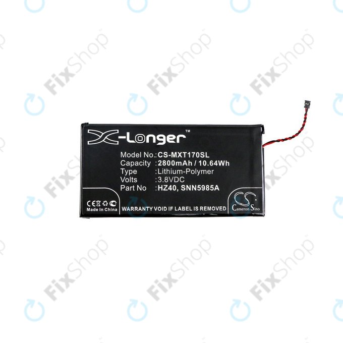 Μπαταρία για Motorola Moto Z2 Play XT1710-09, HZ40, 2800mAh, HQ
