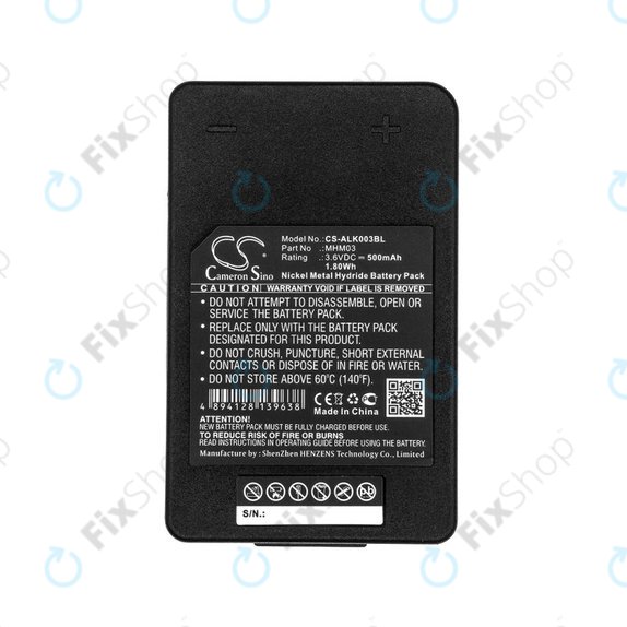 Μπαταρία για Autec LK Neo, 500mAh, Ni-MH, 3.6V, MHM03, R0BATT00E11A0, HQ