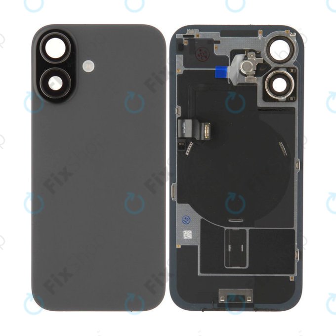Γυαλί πίσω περιβλήματος για iPhone 17, Black, Pulled A