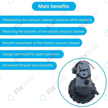 Τροχός με Κινητήρα (Αριστερός) για Ecovacs Deebot N-series | T-series | Ozmo-series