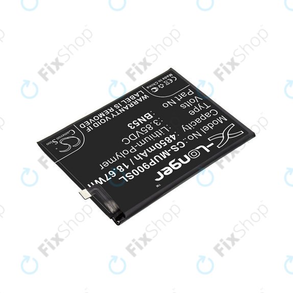 Μπαταρία για Xiaomi Redmi Note 9 Pro, 4850mAh, Li-Pol, 3.85 V, BN53, HQ