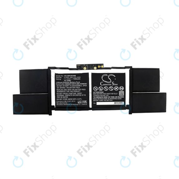 Μπαταρία για MacBook Pro 15", 2018 – 2019, A1990, A1953, 7300mAh, HQ