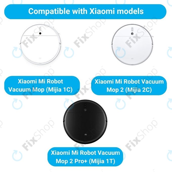 Σετ ανταλλακτικών για Xiaomi Mi Robot Vacuum Mop (Mijia 1C), 2 (Mijia 2C) 2 Pro+ (Mijia 1T) (1x Κύρια βούρτσα, 2x Φίλτρο, 2x Πλαϊνή Βούρτσα)