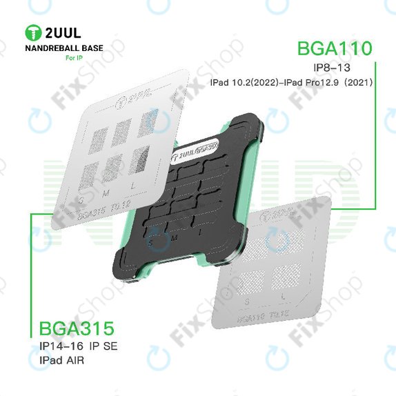 Μαγνητική βάση reballing NAND διπλής όψης, 2UUL BH16