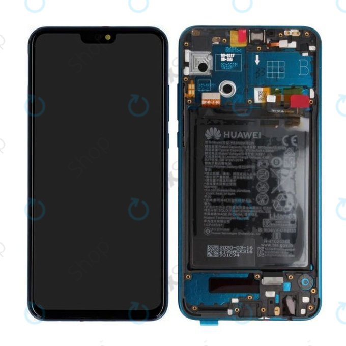 LCD Display Assembly με Battery για Huawei Honor 9X Lite | 02353QJT | Emerald Green | Service Pack