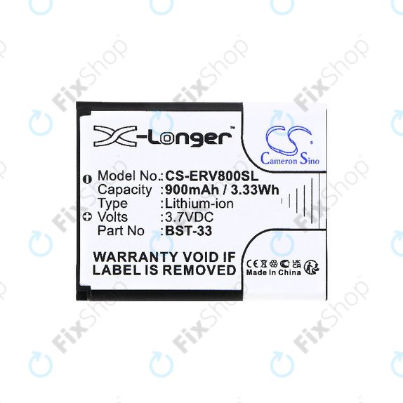 Μπαταρία για Sony Ericsson W595, K790i, K800i, W850i, W900i, W950i, 900mAh, Li-ion, 3.7V, BST-33, HQ