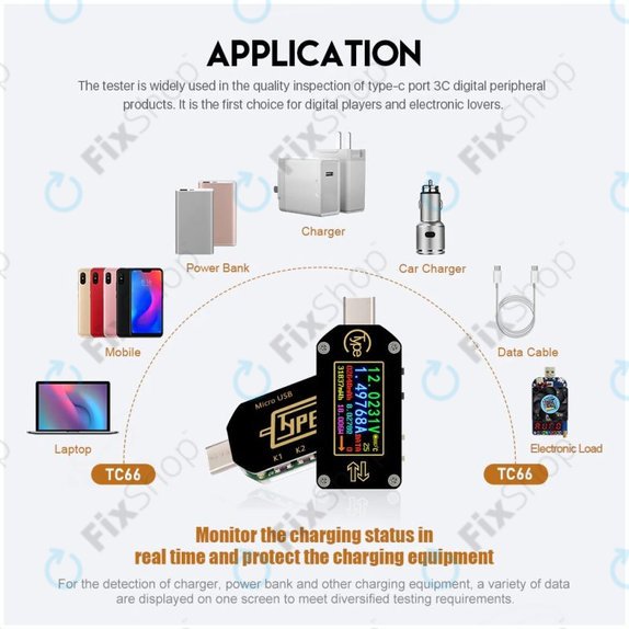 USB Πολύμετρο (USB-C) για Joy-it JT-TC66C