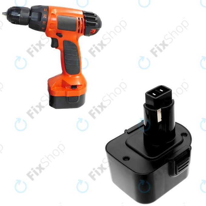 Μπαταρία για Black & Decker Cd1202, 2100mAh, Ni-MH, 12V, PS130A, HQ
