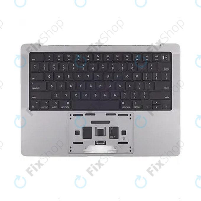 Άνω πλαίσιο πληκτρολογίου για MacBook Pro 14", A2918 (2023), με πληκτρολόγιο US και μπαταρία, Space Gray, 661-35708, Genuine Apple
