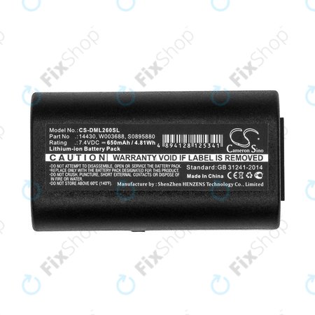 Μπαταρία για Dymo 260, 280, 650, 650mAh, Li-Ion, 7.4V, 14430, HQ