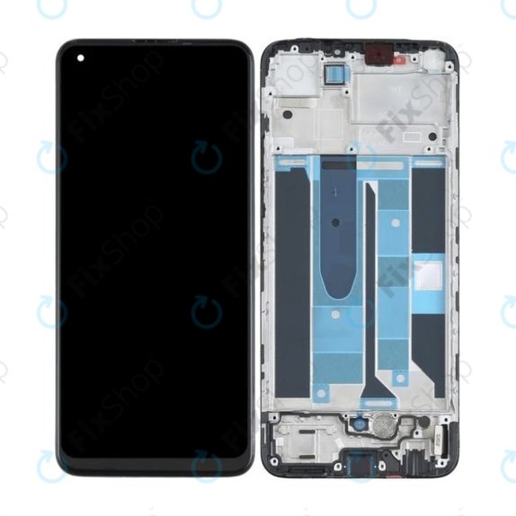 Συγκρότημα οθόνης για Realme 8, RMX3085, Cyber Black