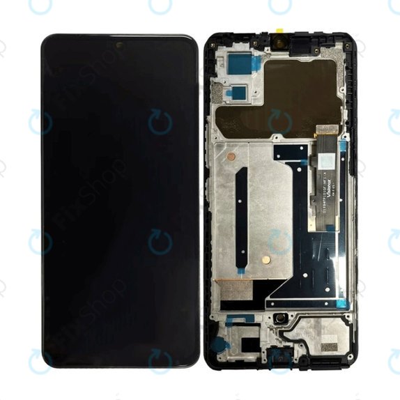 Συγκρότημα οθόνης για Xiaomi Redmi 12, 23053RN02A, 23053RN02Y, 23053RN02I, Midnight Black, Aftermarket