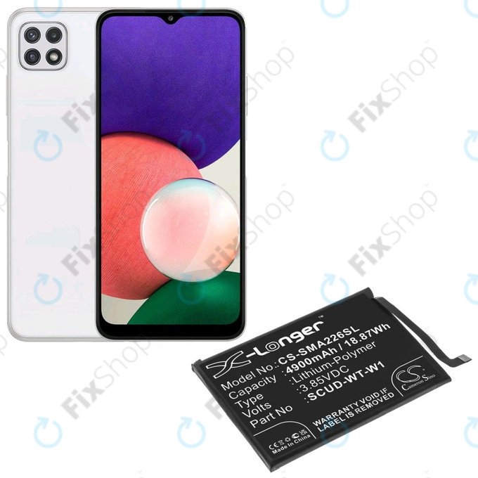 Μπαταρία για Samsung A22 5G A226B, 4900mAh, Li-Pol, 3.85 V, SCUD-WT-W1, HQ