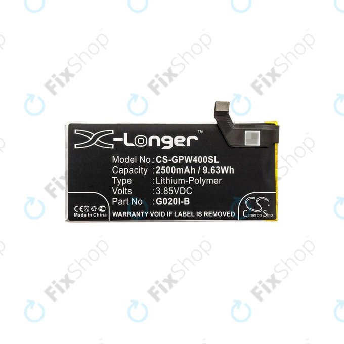 Μπαταρία για Google Pixel 4, 2500mAh, Li-Pol, 3.85 V, G020I-B, HQ