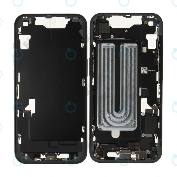 Μεσαίο πλαίσιο με μπαταρία για iPhone 16e | Black | ZD076-00697 | Genuine Apple