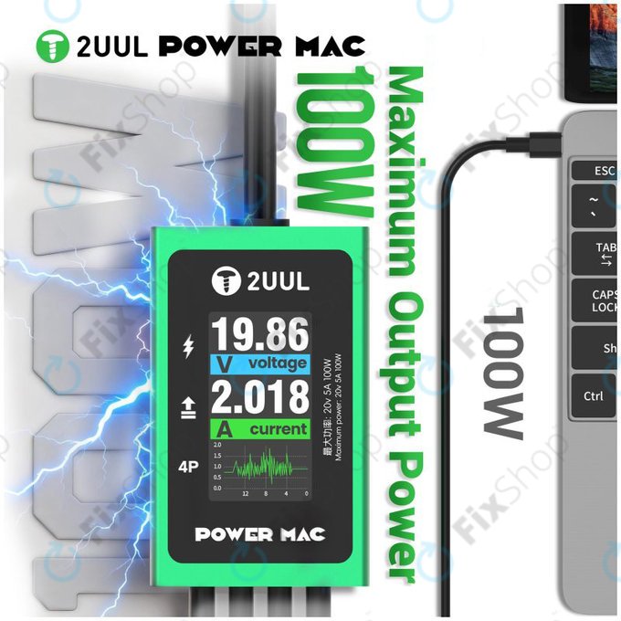 Διαγνωστικό καλώδιο τροφοδοσίας με οθόνη για φορητούς υπολογιστές, 2UUL PW08