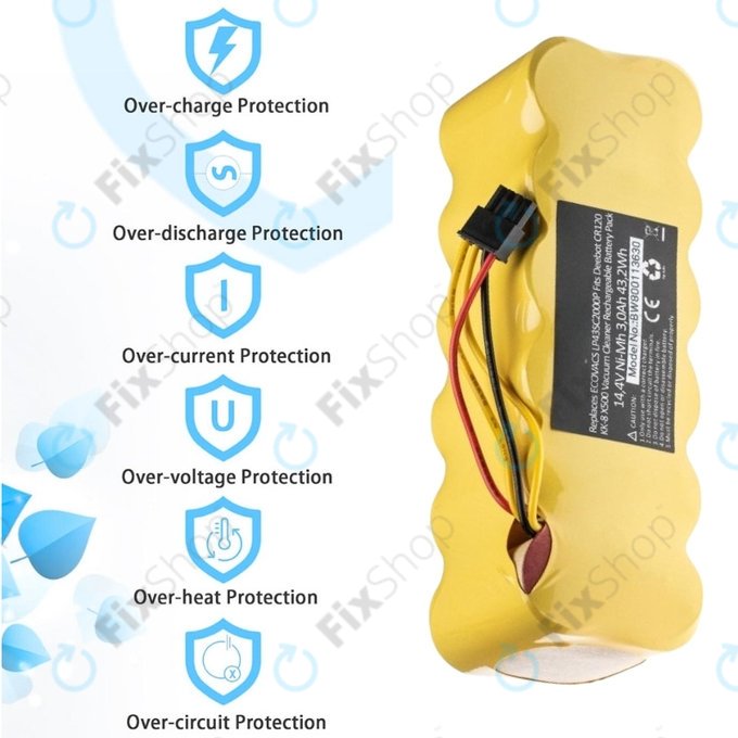 Μπαταρία για Ecovacs Deebot CR120, KK-8, X500, LP43SC2000P, 14.4V, 3000mAh
