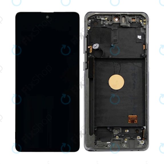 Συγκρότημα οθόνης για Samsung Note 10 Lite, N770F, Aura Black, Aftermarket