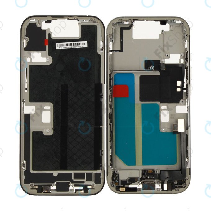 Μεσαίο πλαίσιο με μπαταρία για iPhone 16 Pro | White Titanium | ZD076-00690 | Genuine Apple