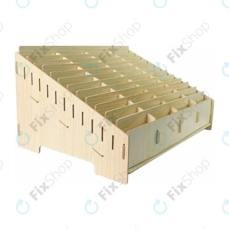 Universal ξύλινη βάση / οργανωτής για τηλέφωνα με 48 θήκες