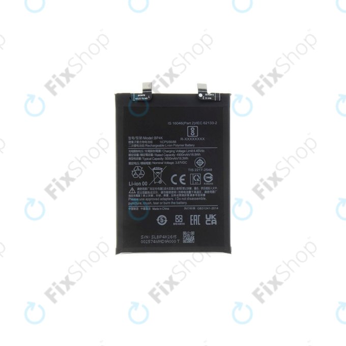 Μπαταρία για Xiaomi Redmi Note 12 Pro 5G, BP4K, 5000mAh