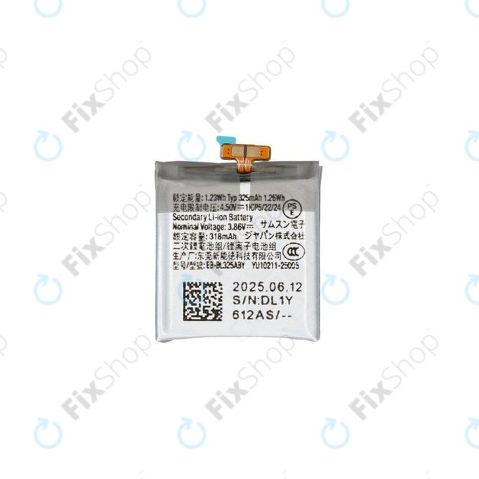 Battery για Samsung Watch 8 L320N, L325U, EB-BL325ABY, GH43-05278A, 435mAh, Genuine Service Pack