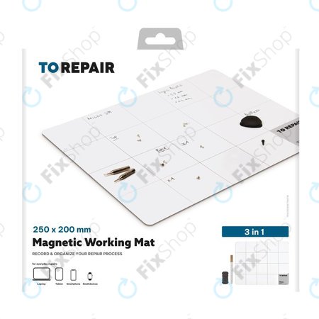 SBS - Μαγνητικό χαλάκι για βίδες και μικρά εξαρτήματα 3σε1